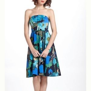 CCO Vanessa Virginia Flower Strapless Dress 8 US